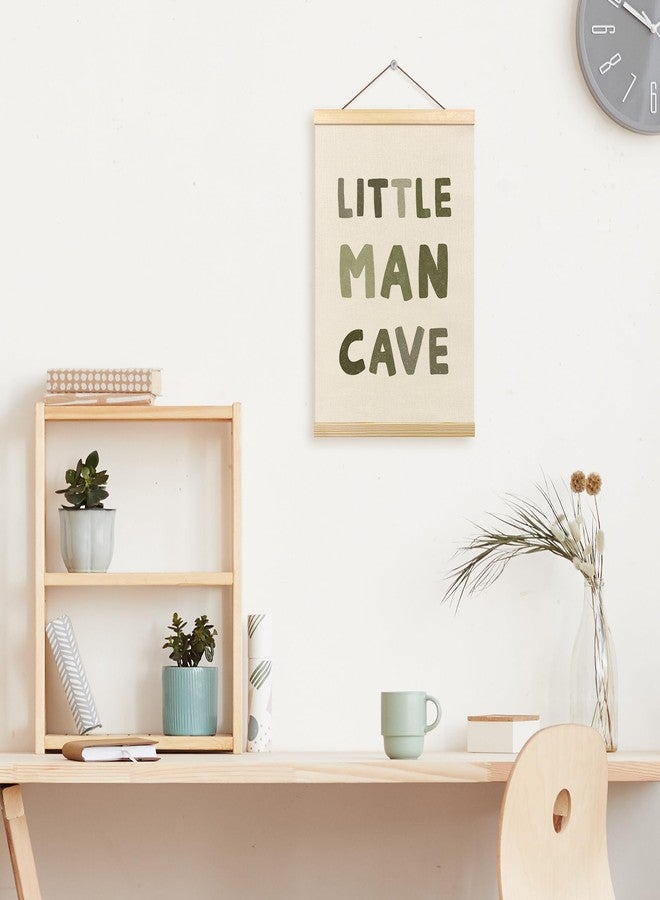 Tzhim Little Man Cave Sign for Boys Poster Hanger Frame, Nursery Decor, Toddler Room Decor, Baby Boy Room Decorations, Wall Art with Wood Frames, 12x16in - Image 5